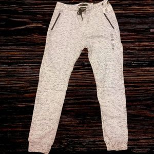 Mens white speckled joggers (Large)